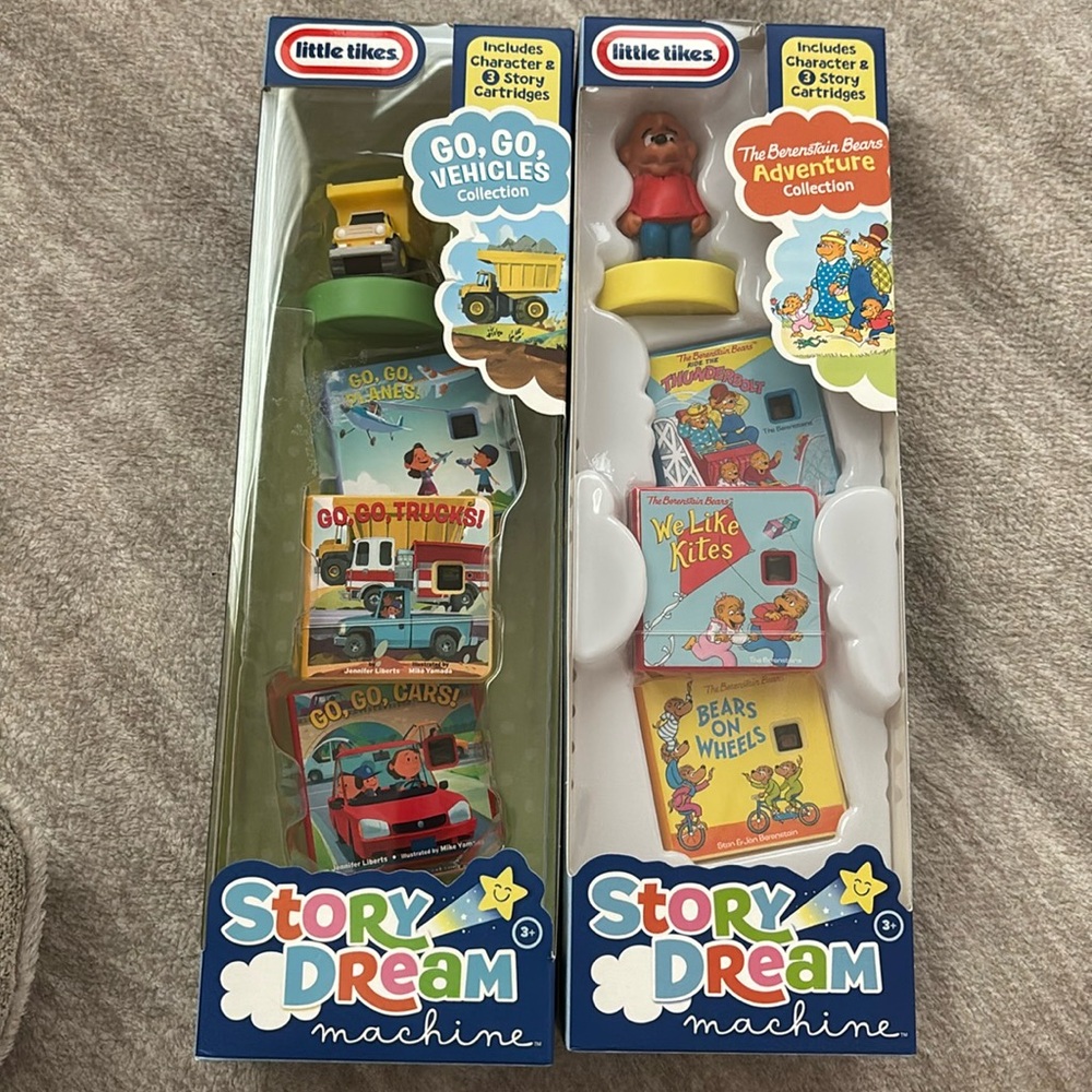 Story Dream Machine character and story cartridges set of 2